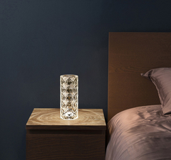 Crystal Glow Touch Dimming USB Table Lamp
