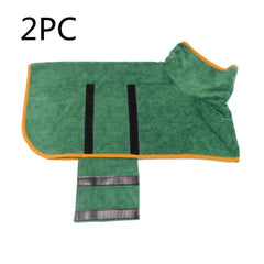 Absorbent Pet Towel with Waist-Wrapped Design