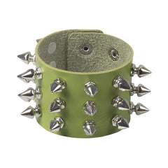 Rivet Edge Gothic Leather Bracelet