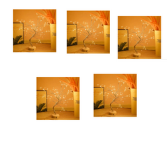 Copper Glow LED Bedroom Light