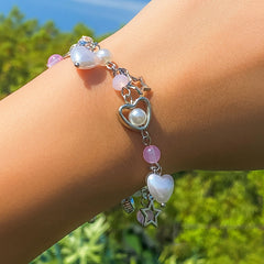 Crystal Love Pastoral Charm Bracelet
