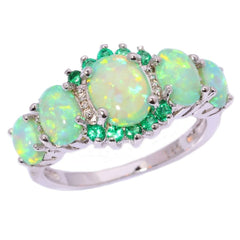 Opal Glitz Elegant Diamond Ring