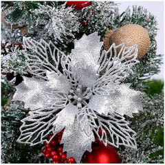 Sparkle Bloom Christmas Flower Ornaments