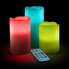 Luma Glow Real Wax Flameless Candle Set