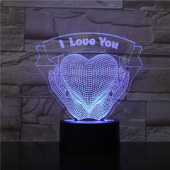 Eternal Embrace 3D LED Night Light