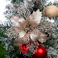 Sparkle Bloom Christmas Flower Ornaments