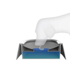 1.5L Anti-Overflow Floating Pet Water Bowl