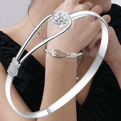 Rose Bliss Romantic Flower Bracelet