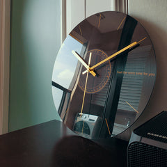Silent Elegance Luxury Glass Wall Clock
