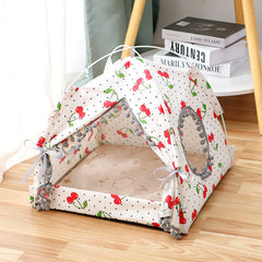 Enclosed Pet Bed and Cozy House for Cats