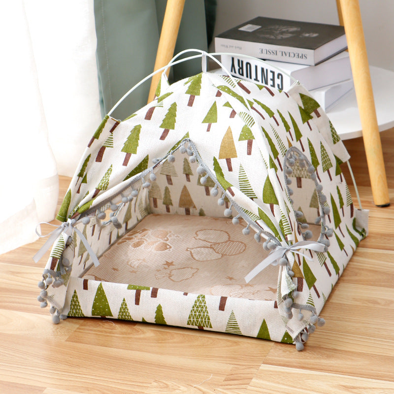 Enclosed Pet Bed and Cozy House for Cats