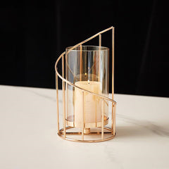 Nordic Glow Wrought Iron Candle Holder