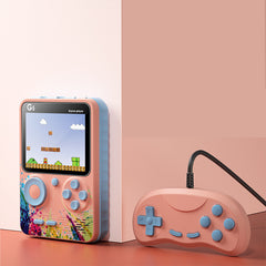 Retro Play 500-in-1 Mini Handheld Game Console - 3.0 Inch LCD