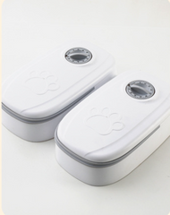 Automatic Pet Food Dispenser with Timer & Stainless Steel Bowl