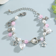 Crystal Love Pastoral Charm Bracelet