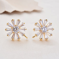 Luxe Glow Zircon Micro-Inlaid Earrings