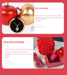 Eternal Love Rose & Crystal Jewelry Box Set