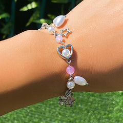 Crystal Love Pastoral Charm Bracelet