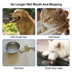 1.5L Anti-Overflow Floating Pet Water Bowl