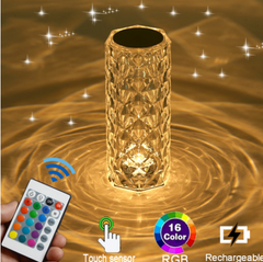 Creative Crystal Rechargeable Acrylic Bedside Lamp