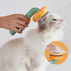 Fur Ease Self-Cleaning Pet Slicker Brush for Dogs, Cats & Small Pets