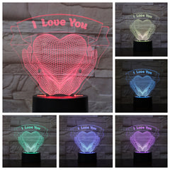 Eternal Embrace 3D LED Night Light