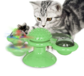 Twist & Tickle Rotating Cat Toy with Scratching and Teeth Cleaning