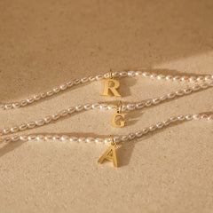 Lumi Luxe Stainless Steel Letter Necklace