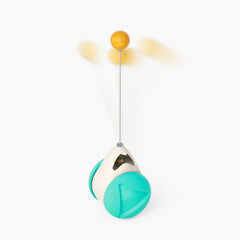 Twist & Tickle Rotating Cat Toy with Scratching and Teeth Cleaning
