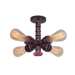 Industrial Retro Wrought Iron Pendant Light