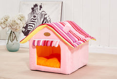Cozy Stripe Removable Cover Pet Bed