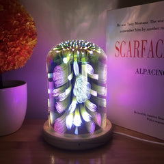 Enchanted Glow 3D Glass Lamp