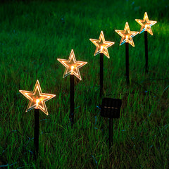Starry Snow Solar Christmas Tree Lawn Light