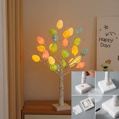 Spring Glow LED Birch Tree Easter Decoration