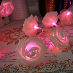 Glow Bloom LED Rose Lighting Chain