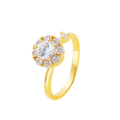 Zircon Spin Dual Necklace & Ring Set