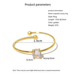Gleam Touch Ultra-Fine 18K Gold Adjustable Ring