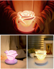 Rose Glow Dimmable Night Light with 3 Brightness Levels