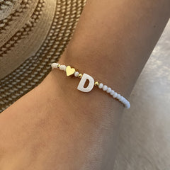 Pearl Script Custom Shell Beaded Jewelry