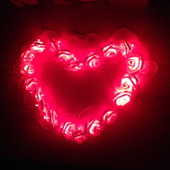 Glow Bloom LED Rose Lighting Chain
