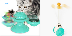 Twist & Tickle Rotating Cat Toy with Scratching and Teeth Cleaning