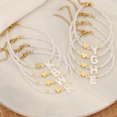 Pearl Script Custom Shell Beaded Jewelry
