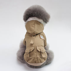 Cozy Paws Winter Dog Coat with Cap