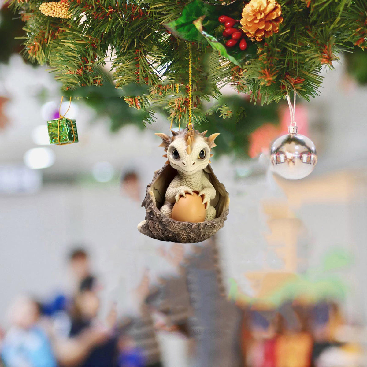 Creative Acrylic Automobile Hanging Decoration for Christmas