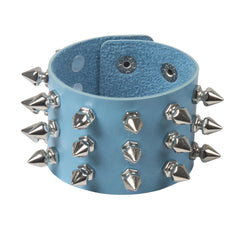 Rivet Edge Gothic Leather Bracelet