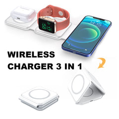 Magnetic Charge 3-in-1 Wireless Fast Charger