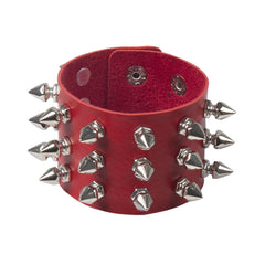 Rivet Edge Gothic Leather Bracelet