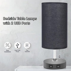 American Square Modern Bedside Lamp