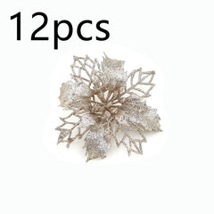 Sparkle Bloom Christmas Flower Ornaments