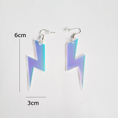 Colorful Laser-Cut Acrylic Hollow Earrings